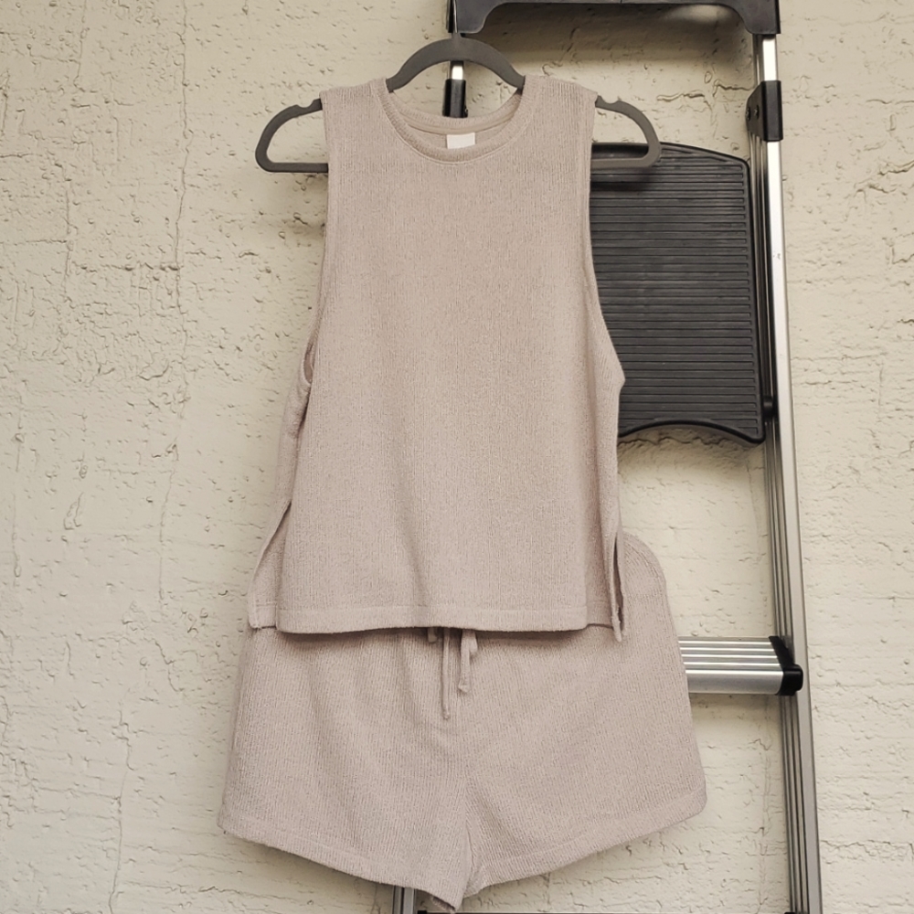 H&M knit set-up - S size - beige